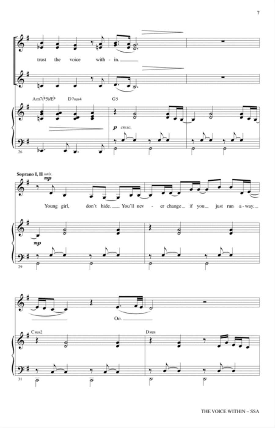 The Voice Within The Voice Within SSA scores gallery preview page 5