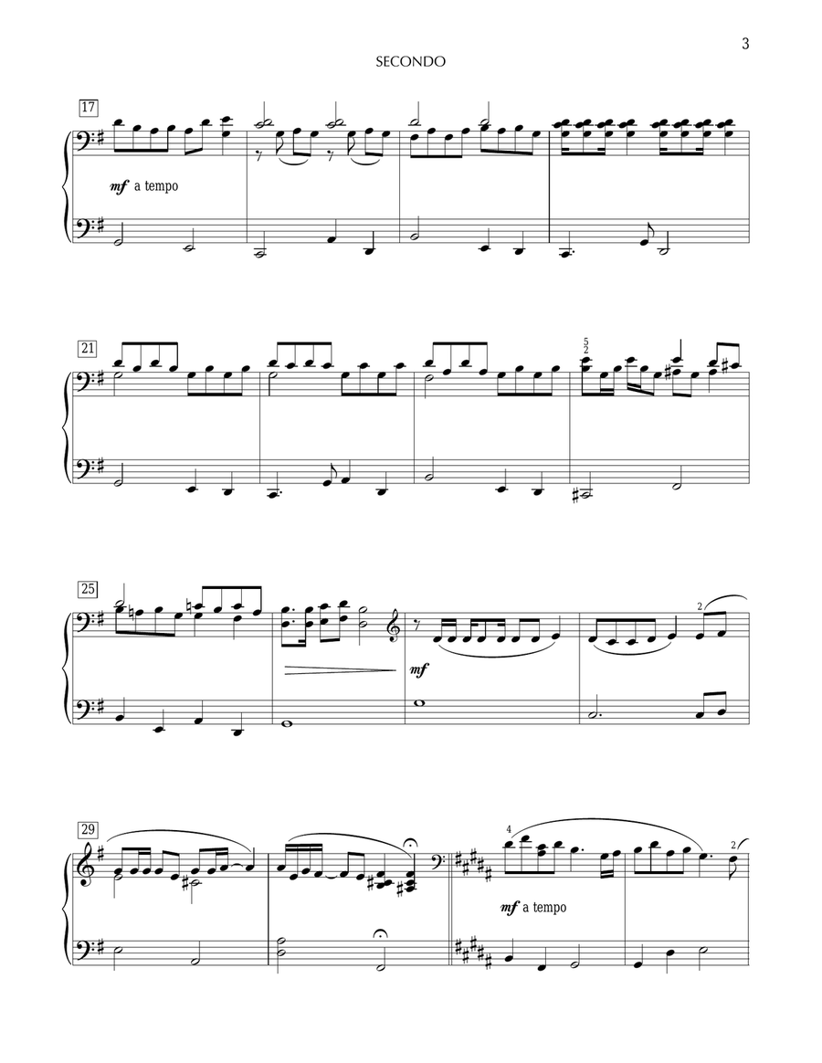 Grown-Up Christmas List Piano Duet scores gallery preview page 3
