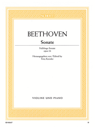 Book cover for Sonata in F Major, Op. 24