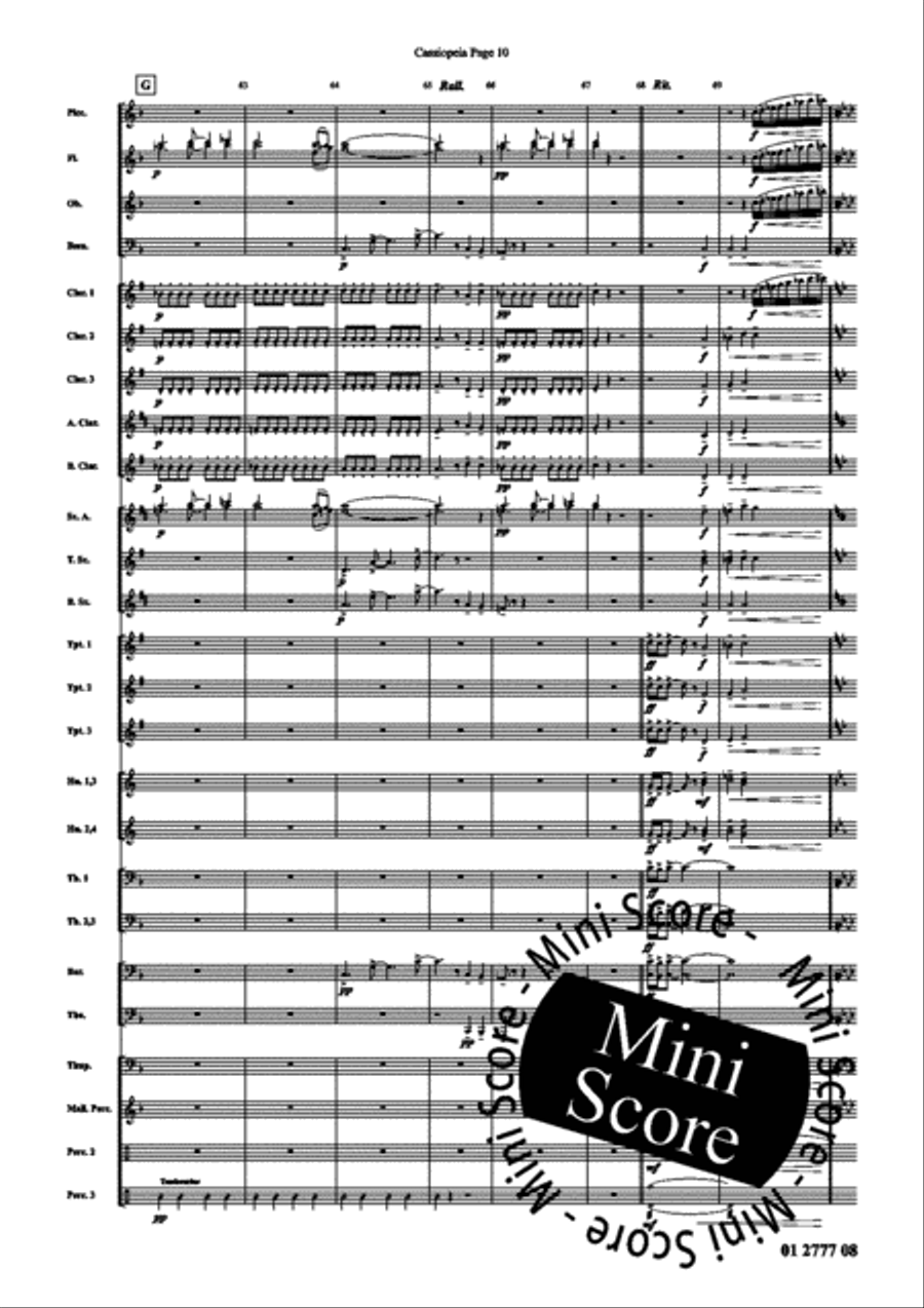 Cassiopeia Concert Band scores gallery preview page 16
