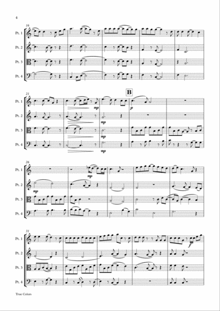 True Colors Small Ensemble scores gallery preview page 4