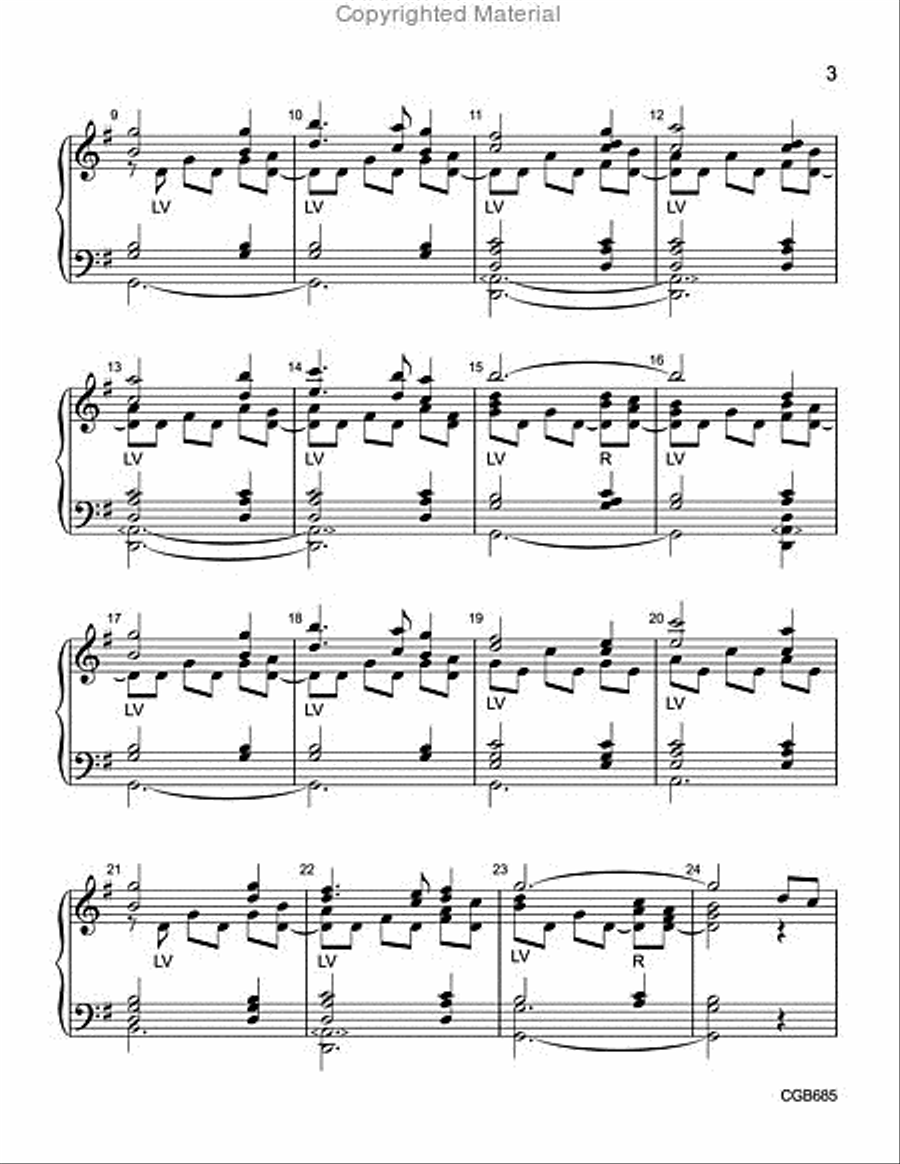 I Am So Glad Each Christmas Eve Handbell Choir scores gallery preview page 3