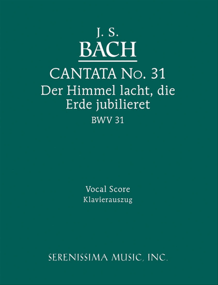 Der Himmel lacht, die Erde jubilieret, BWV 31 Choir scores gallery preview page 1