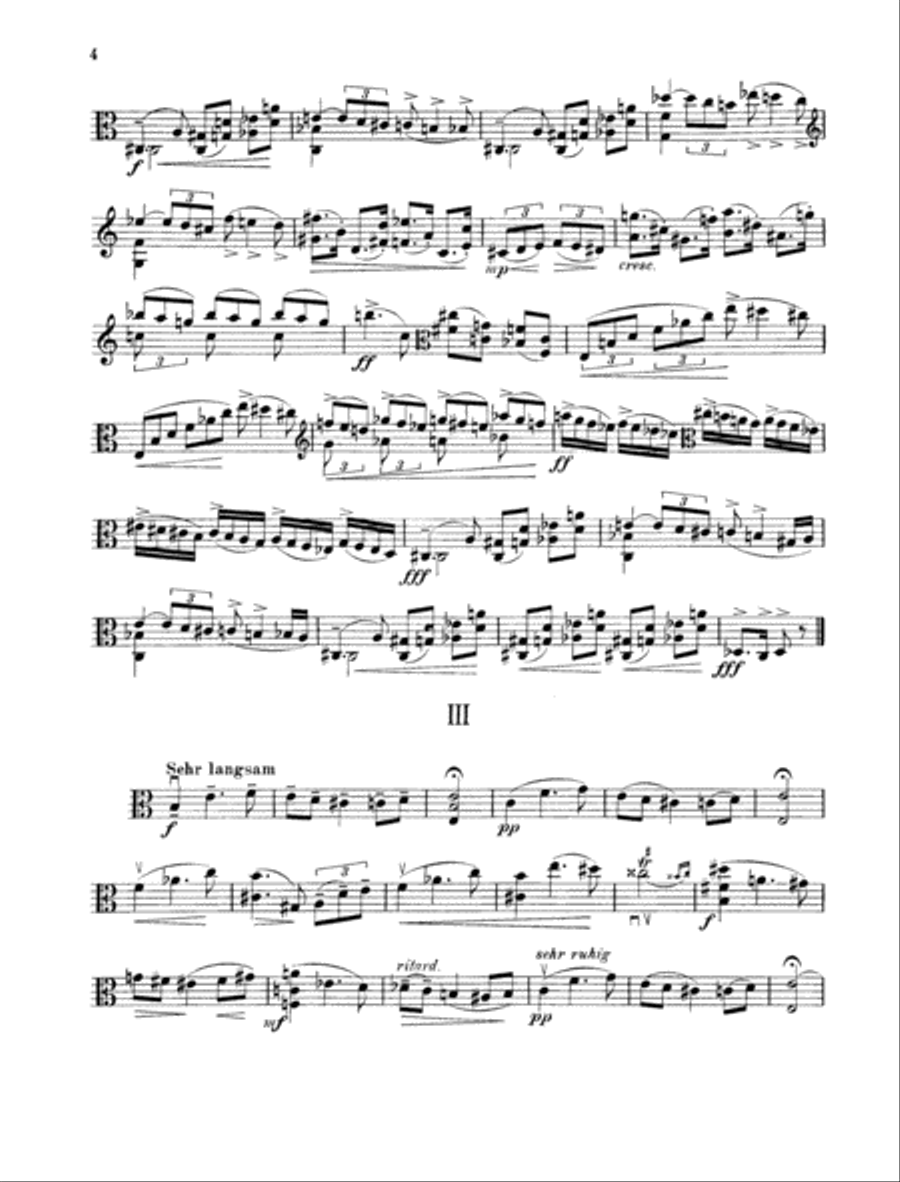 Viola Sonata Viola Solo scores gallery preview page 3