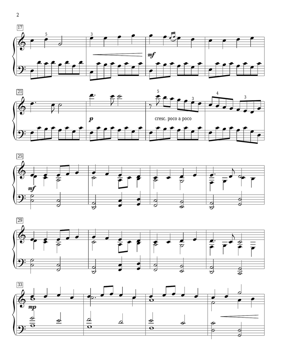 Ode To Joy (arr. Randall Hartsell) Piano Solo scores gallery preview page 2