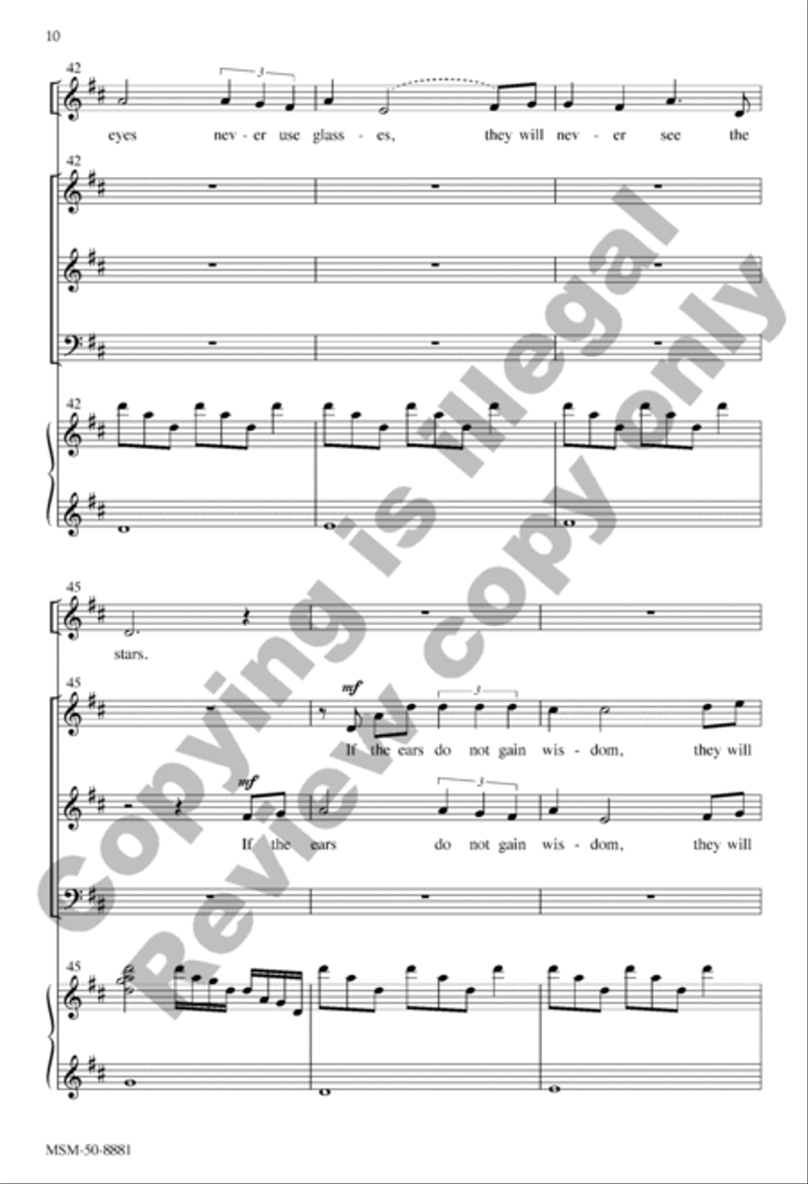 Pentecost (Choral Score) 3-Part scores gallery preview page 9