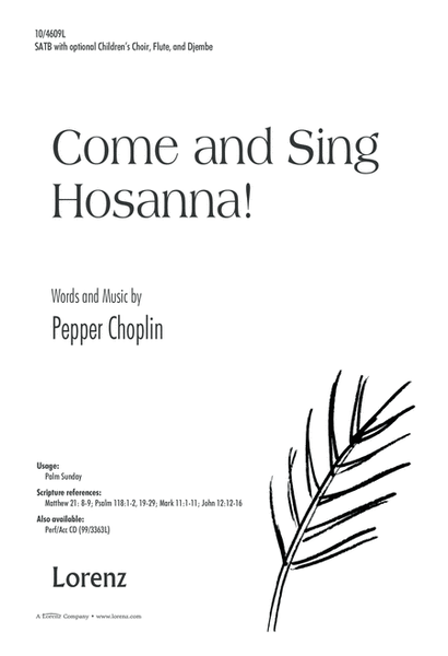 Come and Sing Hosanna! image number null
