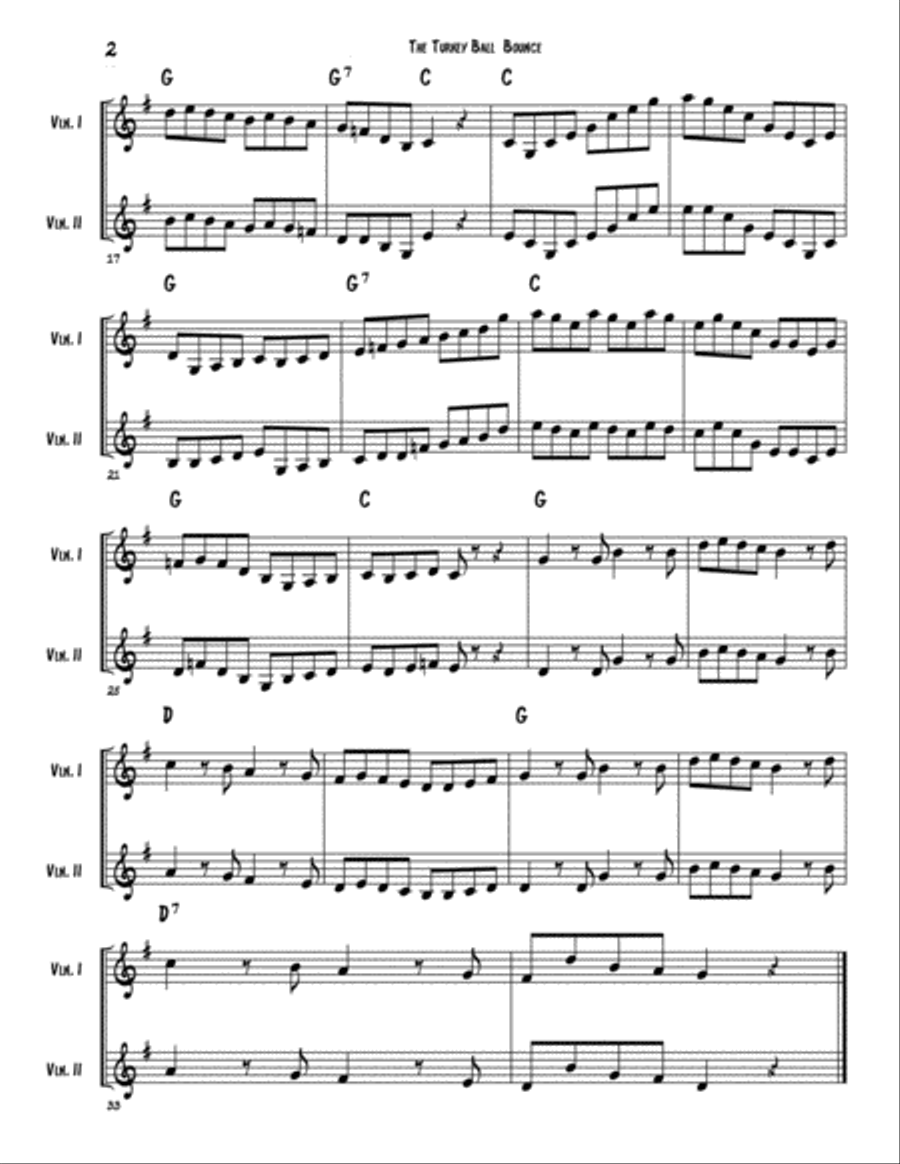 The Turkey Tunes: A humorous collection of nine tunes celebrating the Texas Turkey Set of Parts scores gallery preview page 5