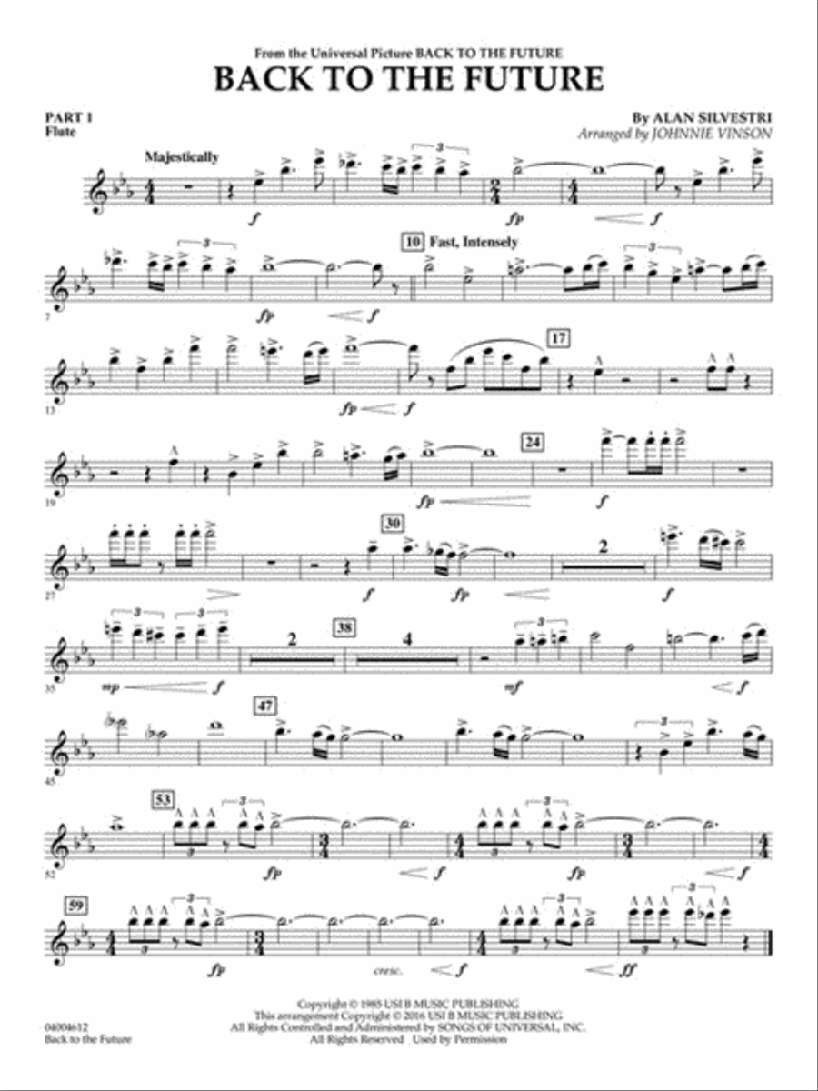 Back to the Future (Main Theme) Concert Band scores gallery preview page 4