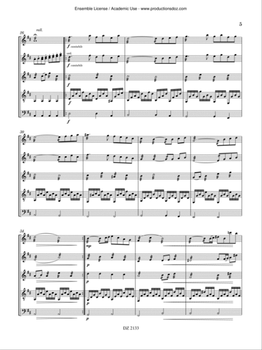 4 pièces Orchestra scores gallery preview page 5
