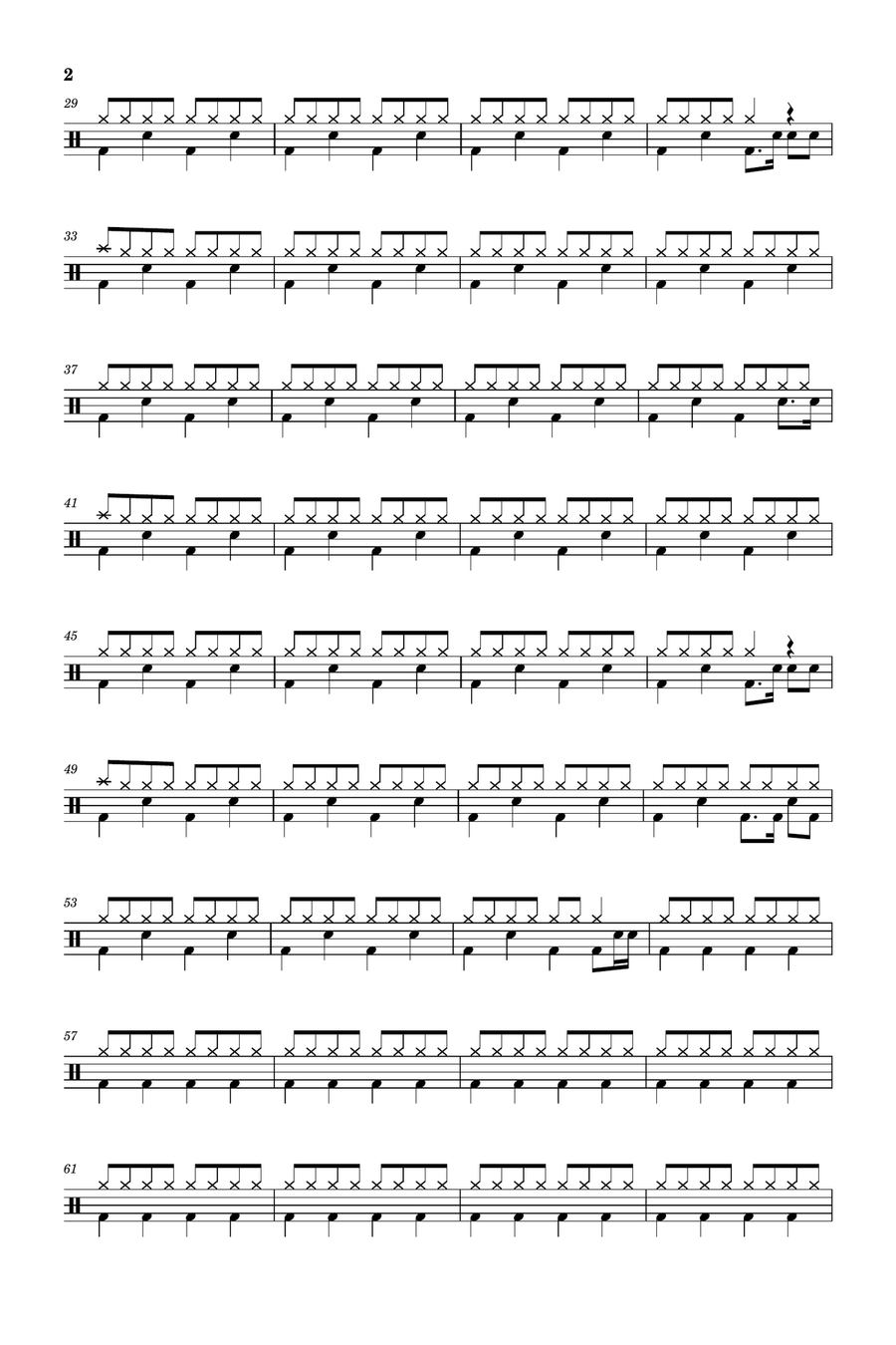 On My Way Drum Set scores gallery preview page 2