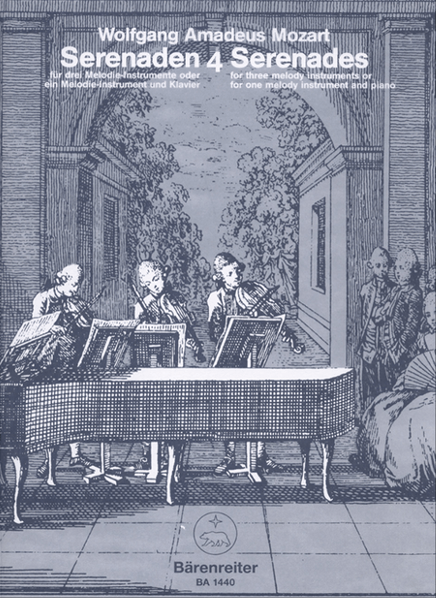Serenaden fur drei Melodie-Instrumente oder ein Melodie-Instrument und Klavier, Heft 4 C major KV 439b/4,5 Piano scores gallery preview page 1