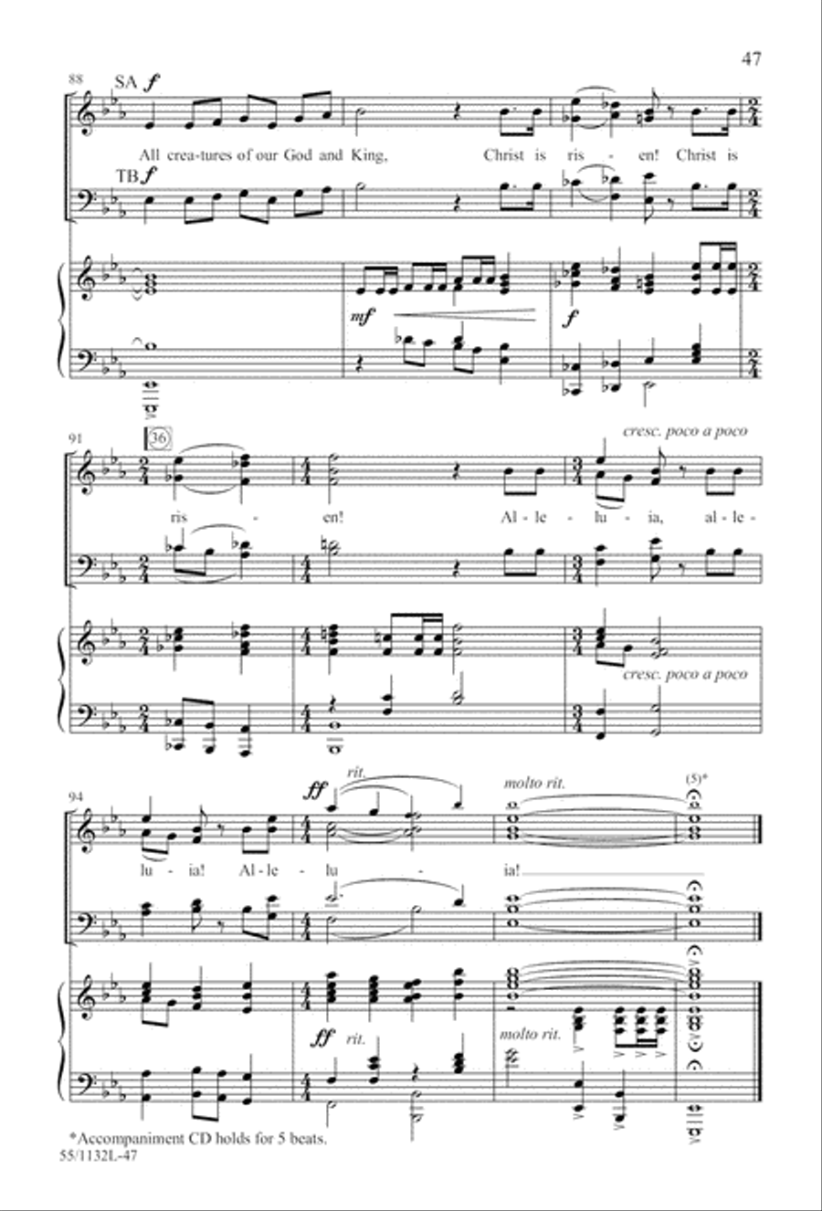 Journey to the Cross 4-Part scores gallery preview page 47