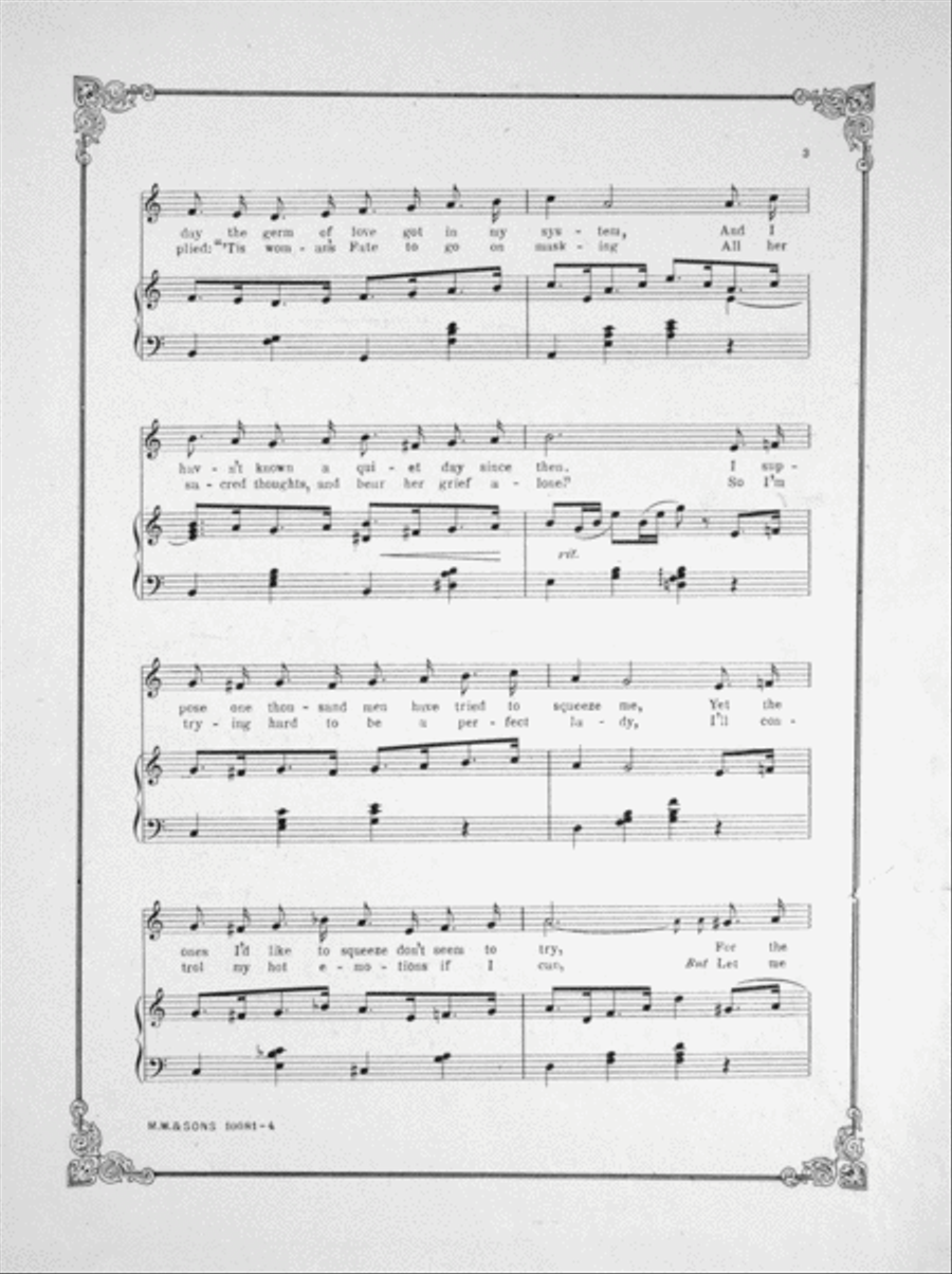 The Man Who Will Not Love Back Voice scores gallery preview page 3