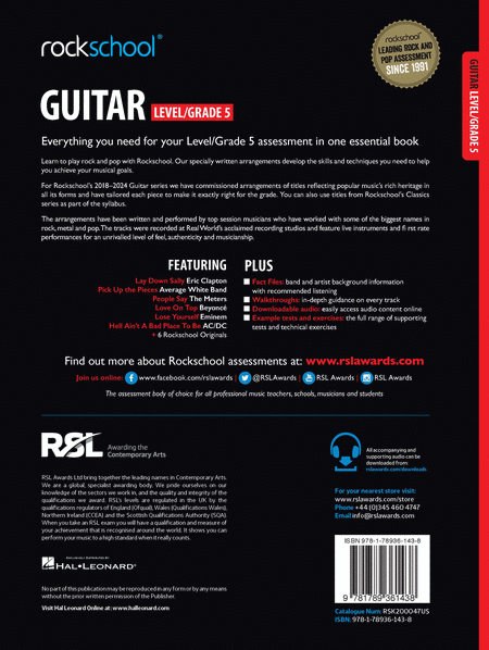 Rockschool Electric Guitar Level 5