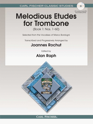 Book cover for Melodious Etudes for Trombone (Book 1: Nos. 1-60)