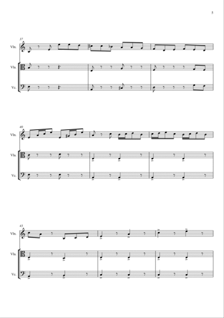 LA CAMPANELLA String Trio scores gallery preview page 5