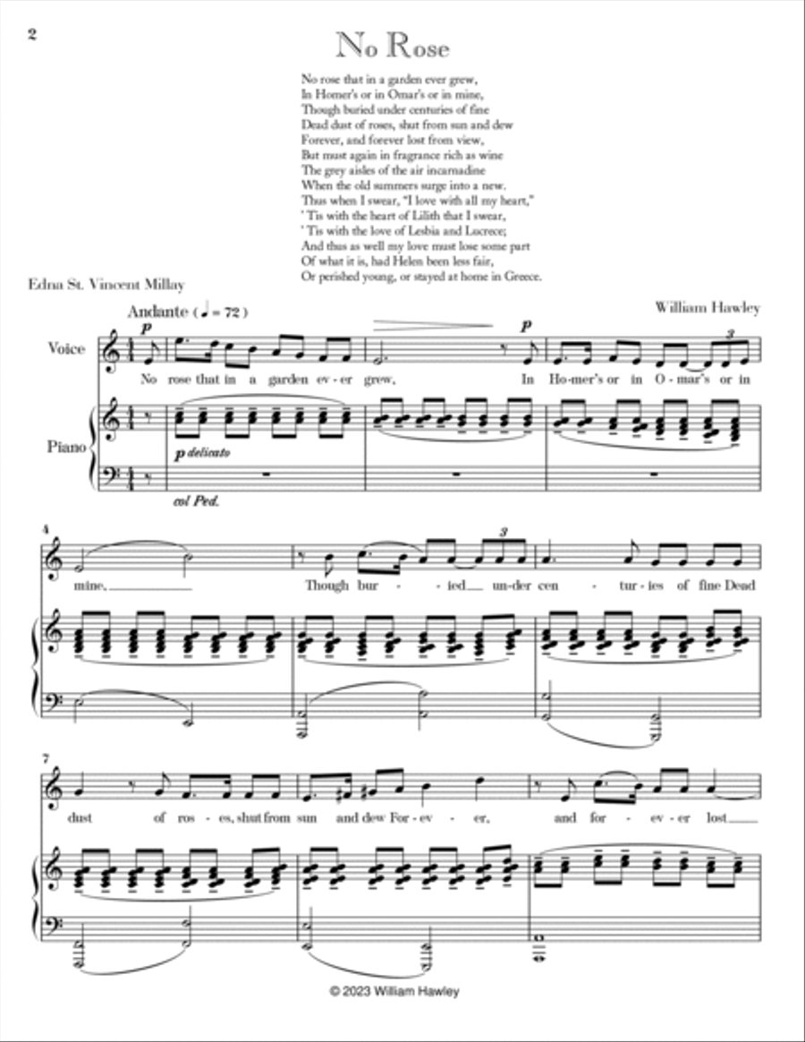 No Rose No Rose Voice scores gallery preview page 2