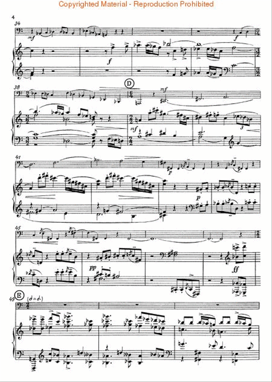 Sonate für Basstuba und Klavier (1955) Piano Accompaniment scores gallery preview page 3