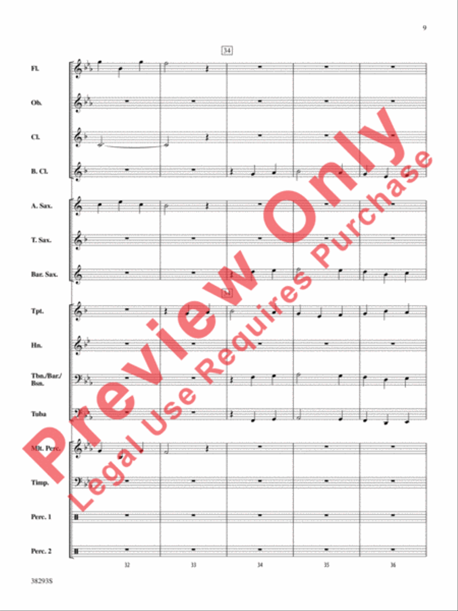 The Beast Concert Band scores gallery preview page 9