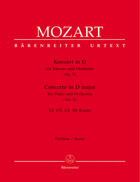 Concerto in D major for Piano and Orchestra No. 5