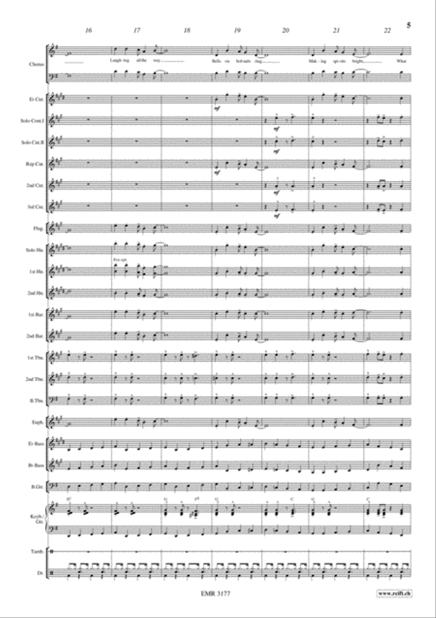 Swingle Bells 4-Part scores gallery preview page 6