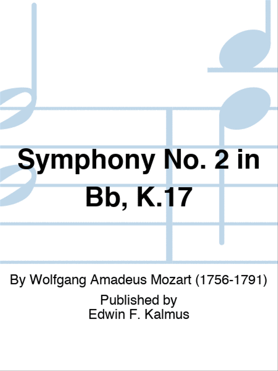 Symphony No. 2 in Bb, K.17 Orchestra scores gallery preview page 1