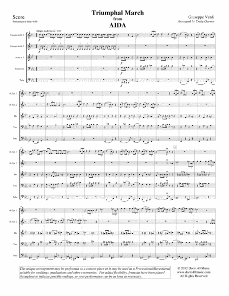 Triumphal March, from 
