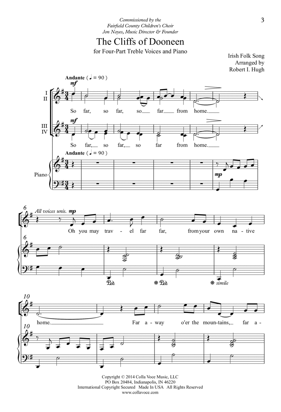 The Cliffs of Dooneen The Cliffs of Dooneen SSAA scores gallery preview page 1