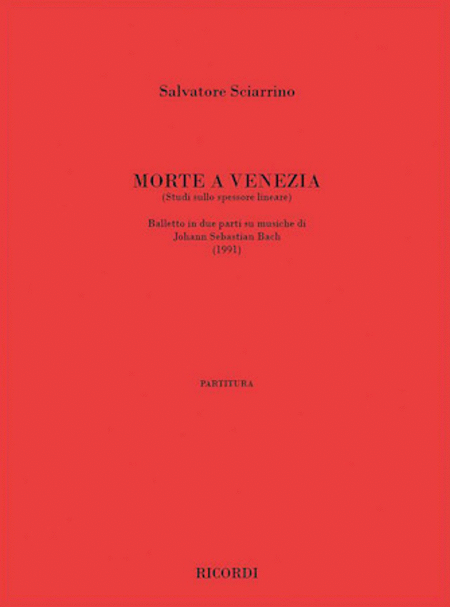 Morte A Venezia (studi Sullo Spessore Lineare) Orchestra scores gallery preview page 1