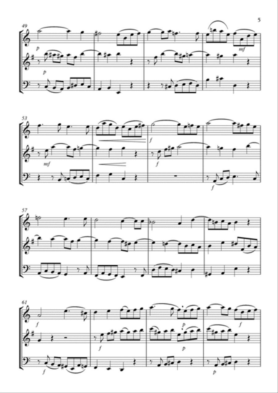 Trio Sonata No.1 Trio Sonata No.1 Woodwind Trio scores gallery preview page 5