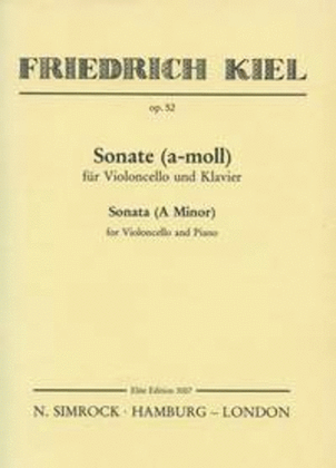 Book cover for Sonata in A Minor op. 52