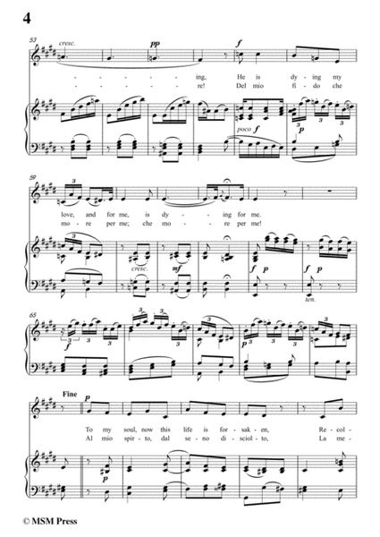 Leo-Se mai senti,from 'La clemenza di Tito',in E Major,for Voice and Piano image number null