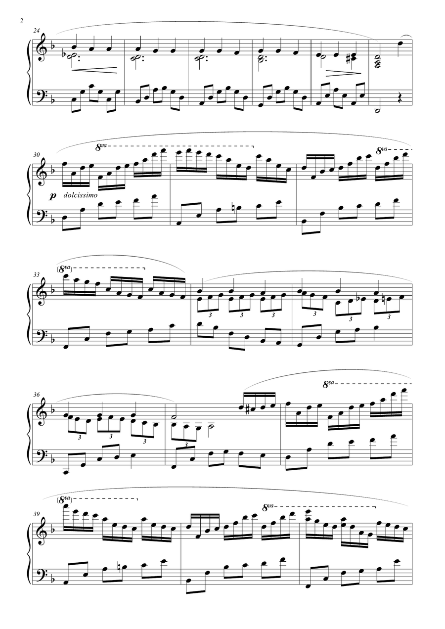 Sì dolce è 'l tormento Piano Solo scores gallery preview page 3