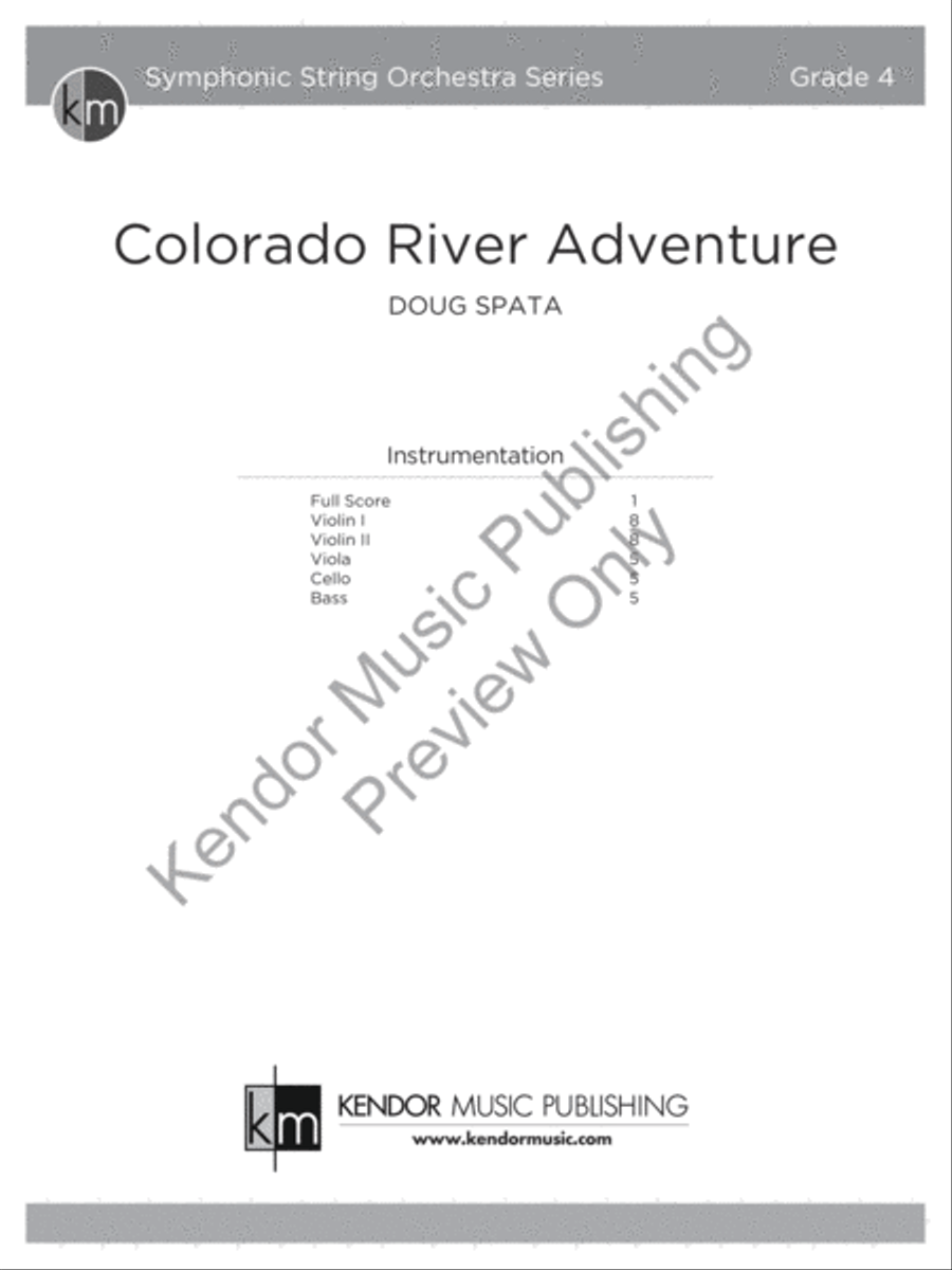Colorado River Adventure Colorado River Adventure String Orchestra scores gallery preview page 2