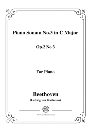 Book cover for Beethoven-Piano Sonata No.3 in C Major Op.2 No.3,for piano