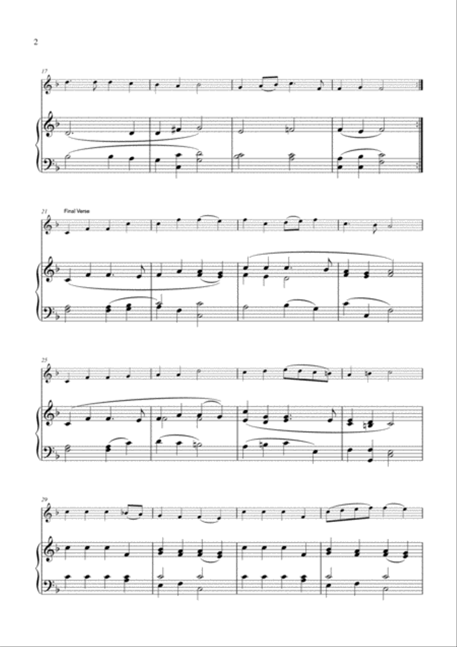 Hark! The Herald Angels Sing Violin Solo scores gallery preview page 2
