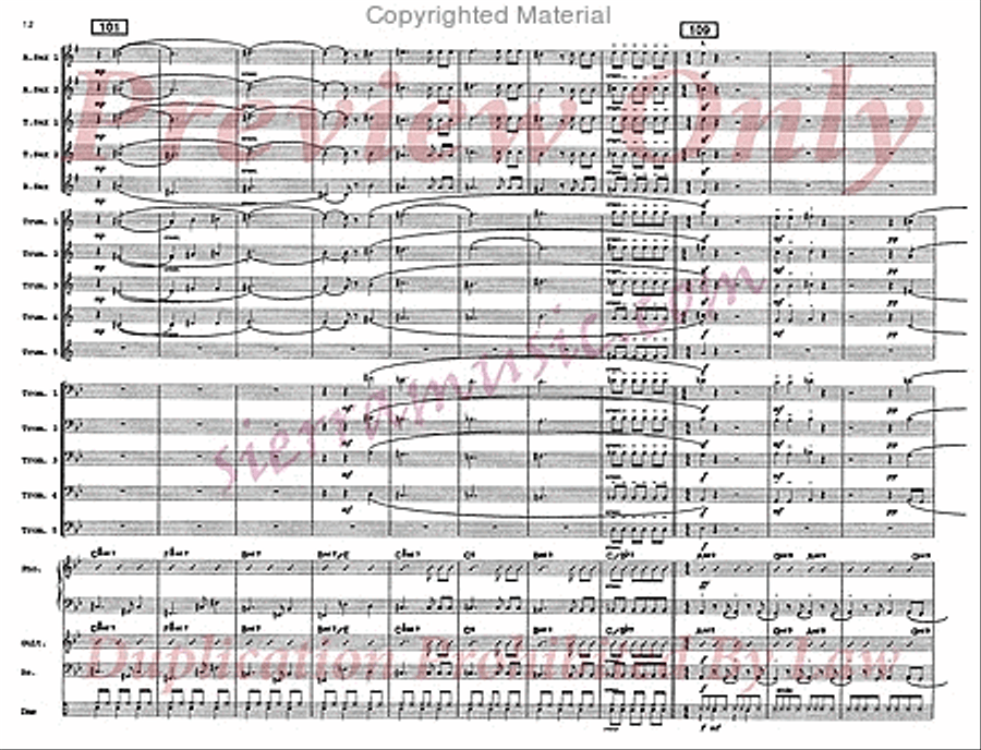 Every Summer Night Big Band scores gallery preview page 13