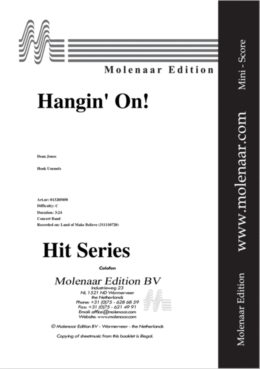 Hangin' On! Concert Band scores gallery preview page 2