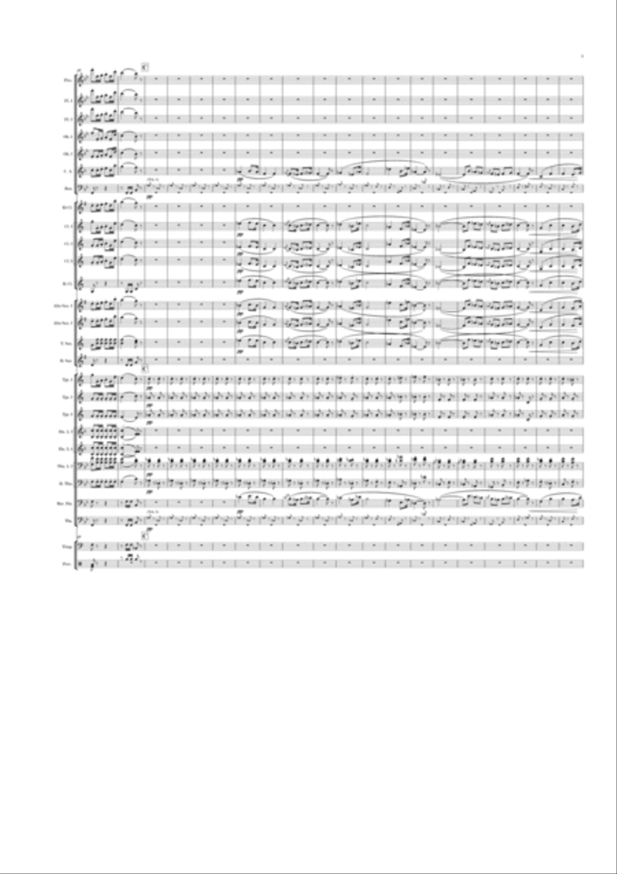 Prélude a l'opera CARMEN Concert Band scores gallery preview page 5