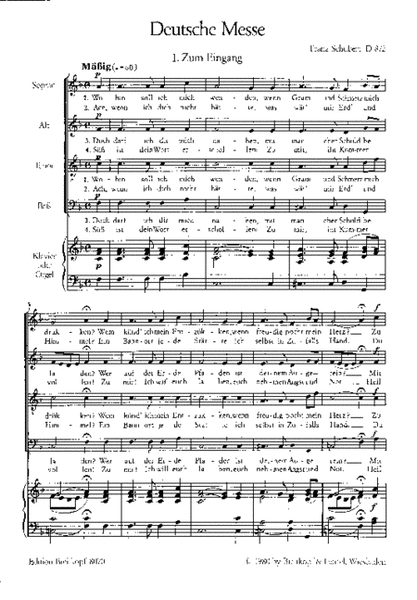 Deutsche Messe in F major D 872