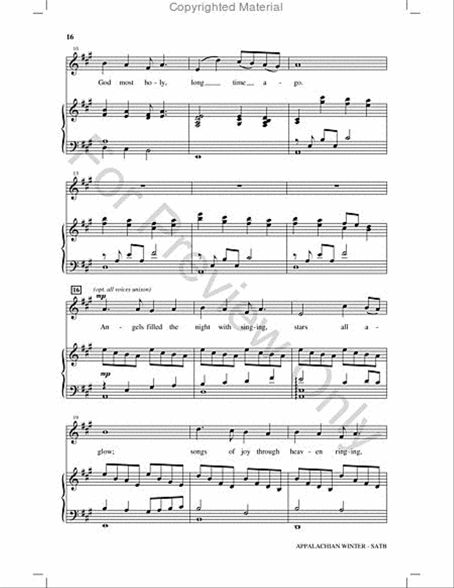 Appalachian Winter Choir scores gallery preview page 15