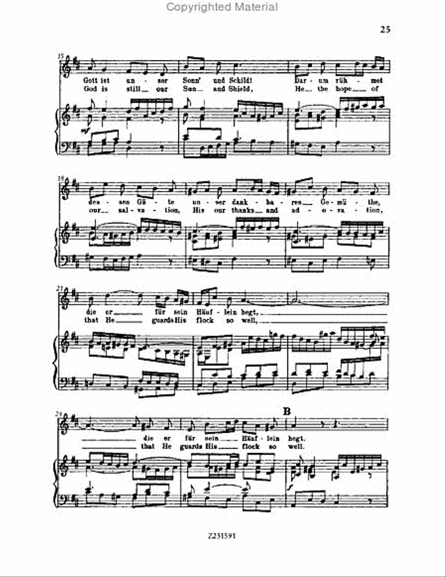 Gott, der Herr, ist Sonn' und Schild, BWV 79 Choir scores gallery preview page 25