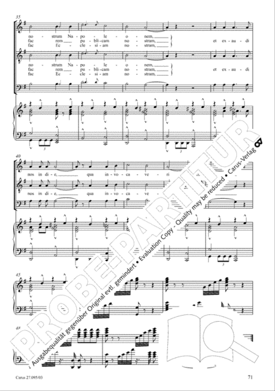 Messe solennelle de sainte Cecile Messe solennelle de sainte Cecile STB scores gallery preview page 72