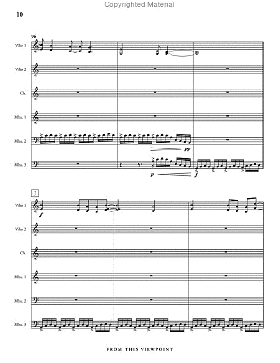 From this Viewpoint Percussion Ensemble scores gallery preview page 11