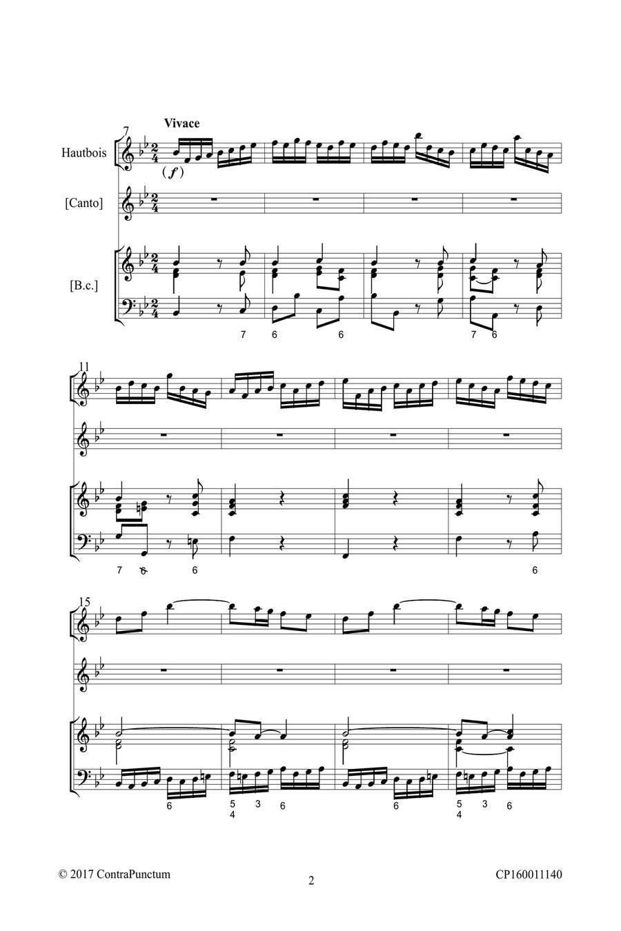 Harmonischer Gottesdienst TWV 1:425 Ein jeder läuft, der in den Schranken läuft Oboe Solo scores gallery preview page 6