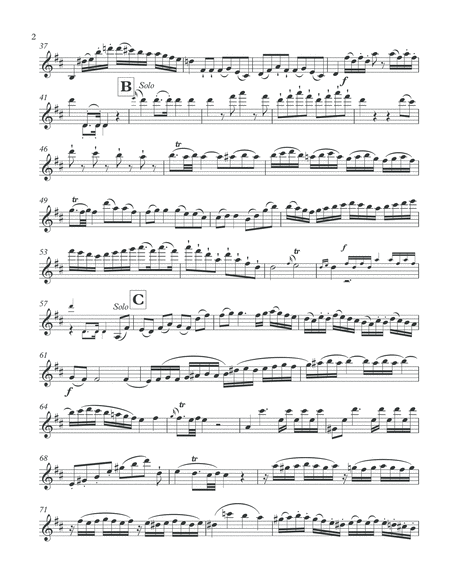 Mozart - Violin Concerto 4 - Violin solo part with cadenza by David Oistrakh