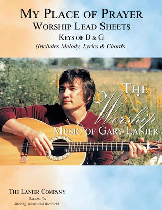 Book cover for MY PLACE OF PRAYER, Worship Lead Sheet, Keys D & G (Includes Melody, Lyrics, & Chords)