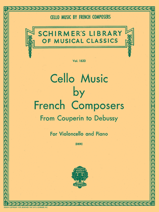 Book cover for Cello Music by French Composers