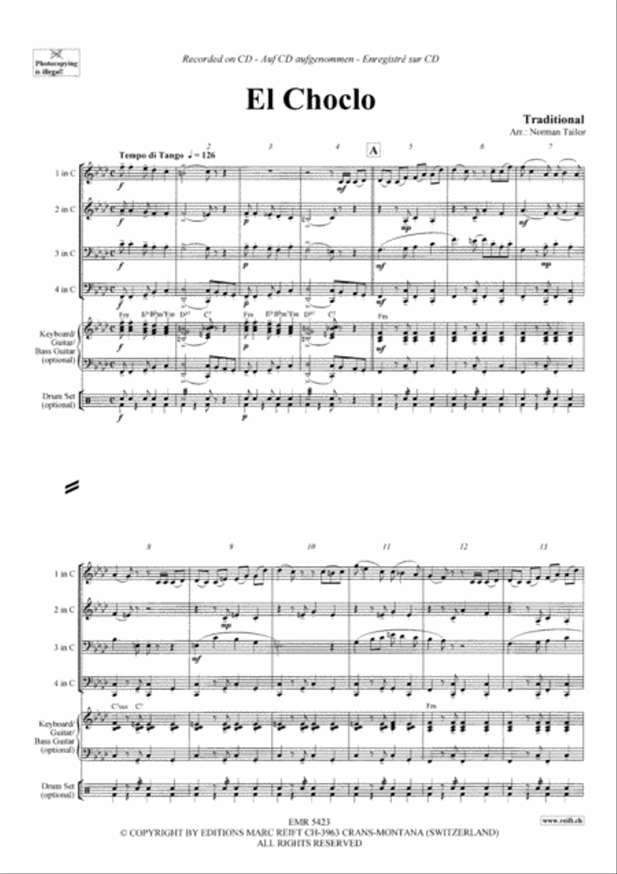 El Choclo El Choclo Concert Band scores gallery preview page 3